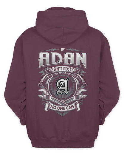 ADAN AP81-K4-626 - Personalized Ahmed Quote Apparel “If Ahmed Can't Fix It, No One Can” - Unisex Hoodie - Maroon
