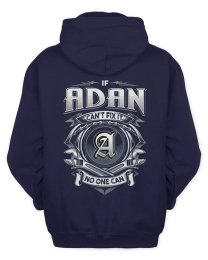 ADAN AP81-K4-626 - Personalized Ahmed Quote Apparel “If Ahmed Can't Fix It, No One Can” - Unisex Hoodie - Navy