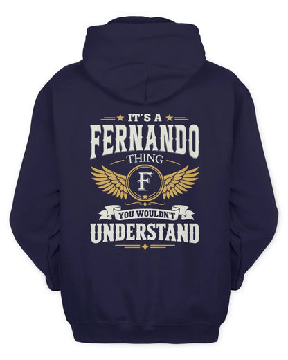 FERNANDO KT06-M008 It’s a [NAME] Thing – You Wouldn’t Understand | Personalized Vintage T-Shirt - Unisex Hoodie - Navy