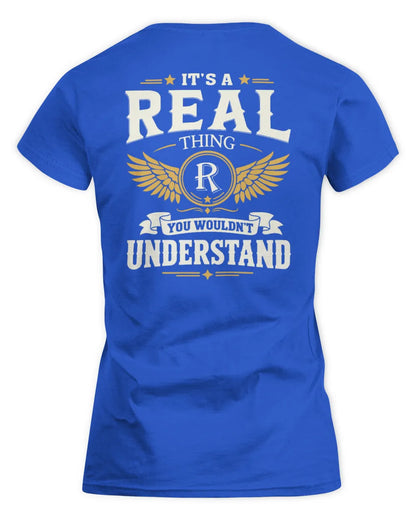 REAL KT06-M008 It’s a [NAME] Thing – You Wouldn’t Understand | Personalized Vintage T-Shirt - Women's Standard T-Shirt - Royal