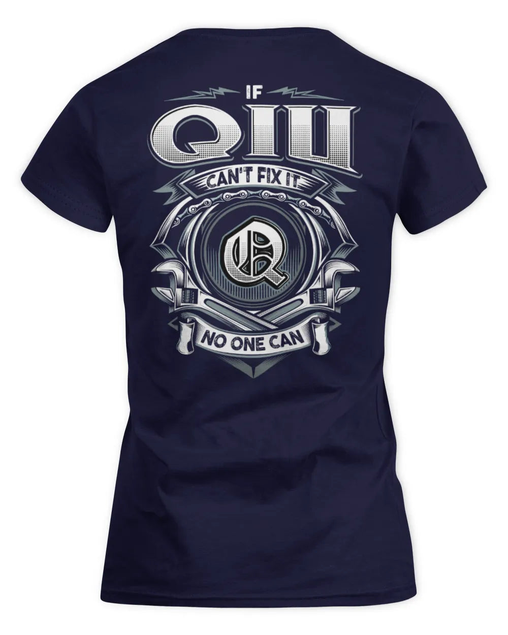 QIU AP81-K4-626 - Personalized Ahmed Quote Apparel “If Ahmed Can't Fix It, No One Can” - Women's Standard T-Shirt - Navy