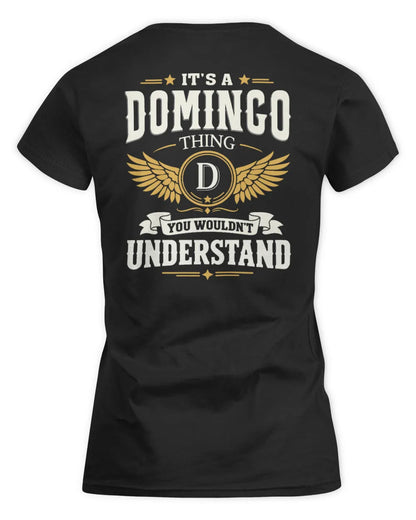 DOMINGO KT06-M008 It’s a [NAME] Thing – You Wouldn’t Understand | Personalized Vintage T-Shirt - Women's Standard T-Shirt - Black