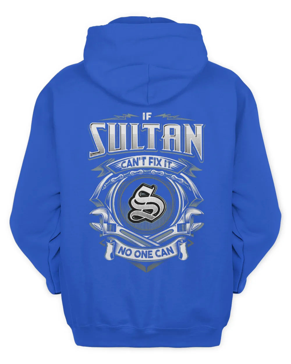 SULTAN AP81-K4-626 - Personalized Ahmed Quote Apparel “If Ahmed Can't Fix It, No One Can” - Unisex Hoodie - Royal