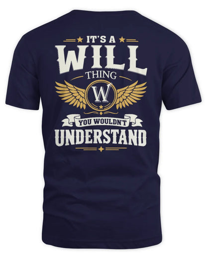 WILL KT06-M008 It’s a [NAME] Thing – You Wouldn’t Understand | Personalized Vintage T-Shirt - Unisex Standard T-Shirt - Navy
