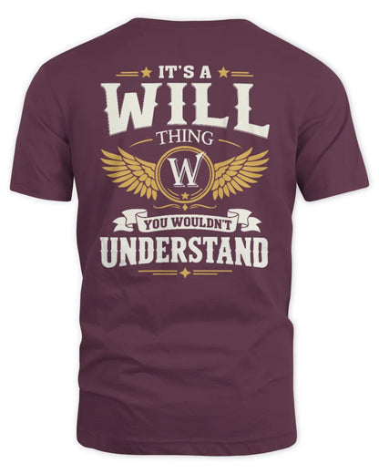 WILL KT06-M008 It’s a [NAME] Thing – You Wouldn’t Understand | Personalized Vintage T-Shirt - Unisex Standard T-Shirt - Maroon