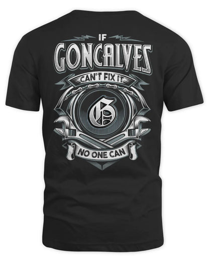 GONCALVES AP81-K4-626 - Personalized Ahmed Quote Apparel “If Ahmed Can't Fix It, No One Can” - Unisex Standard T-Shirt - Black