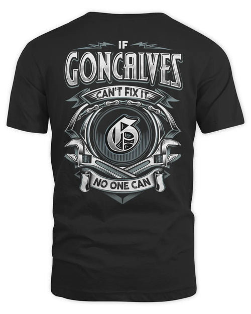 GONCALVES AP81-K4-626 - Personalized Ahmed Quote Apparel “If Ahmed Can't Fix It, No One Can” - Unisex Standard T-Shirt - Black