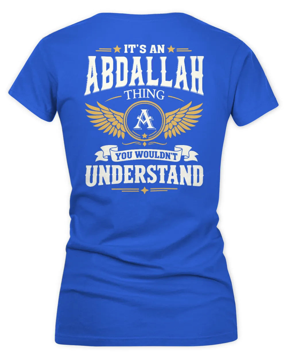 ABDALLAH KT06-M008 It’s a [NAME] Thing – You Wouldn’t Understand | Personalized Vintage T-Shirt - Women's V-Neck T-Shirt - Royal