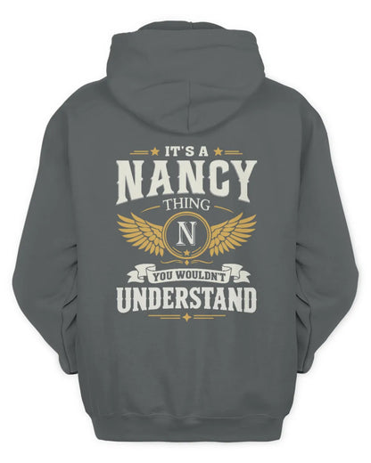 NANCY KT06-M008 It’s a [NAME] Thing – You Wouldn’t Understand | Personalized Vintage T-Shirt - Unisex Hoodie - Charcoal