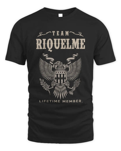 RIQUELME TP06-K82 – Personalized Classic Style Apparel “Team NAME Lifetime Member” - Unisex Standard T-Shirt - Black