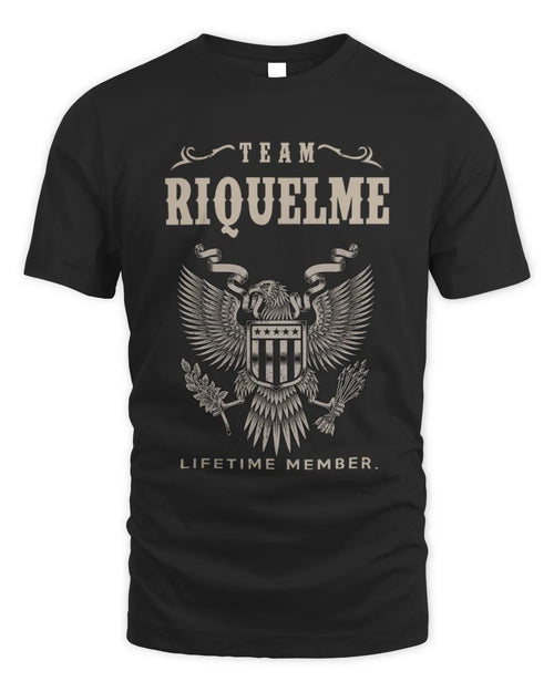 RIQUELME TP06-K82 – Personalized Classic Style Apparel “Team NAME Lifetime Member” - Unisex Standard T-Shirt - Black