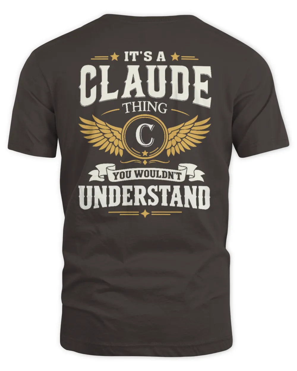 CLAUDE KT06-M008 It’s a [NAME] Thing – You Wouldn’t Understand | Personalized Vintage T-Shirt - Unisex Standard T-Shirt - Dark Chocolate