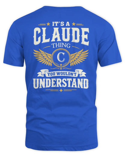 CLAUDE KT06-M008 It’s a [NAME] Thing – You Wouldn’t Understand | Personalized Vintage T-Shirt - Unisex Standard T-Shirt - Royal