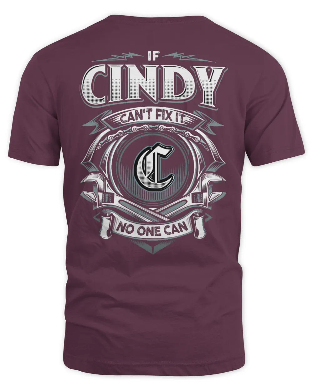 CINDY AP81-K4-626 - Personalized Ahmed Quote Apparel “If Ahmed Can't Fix It, No One Can” - Unisex Standard T-Shirt - Maroon