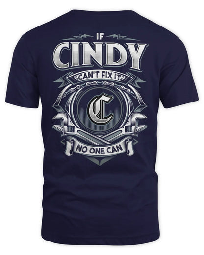 CINDY AP81-K4-626 - Personalized Ahmed Quote Apparel “If Ahmed Can't Fix It, No One Can” - Unisex Standard T-Shirt - Navy