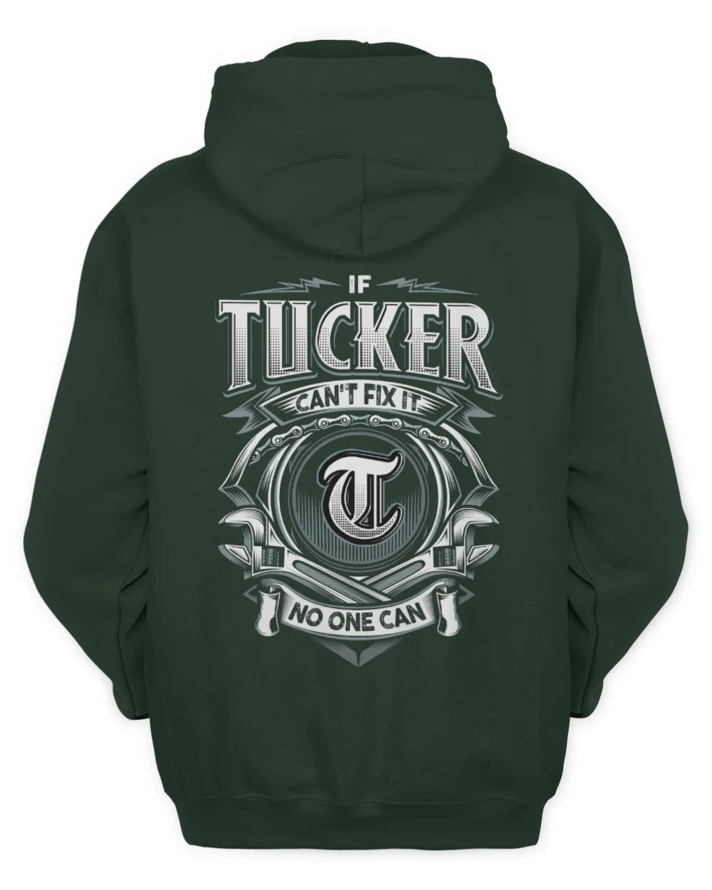 TUCKER AP81-K4-626 - Personalized Ahmed Quote Apparel “If Ahmed Can't Fix It, No One Can” - Unisex Hoodie - Forest Green