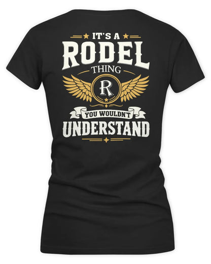 RODEL KT06-M008 It’s a [NAME] Thing – You Wouldn’t Understand | Personalized Vintage T-Shirt - Women's V-Neck T-Shirt - Black