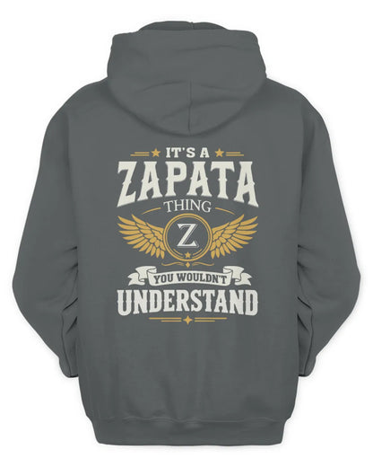 ZAPATA KT06-M008 It’s a [NAME] Thing – You Wouldn’t Understand | Personalized Vintage T-Shirt - Unisex Hoodie - Charcoal