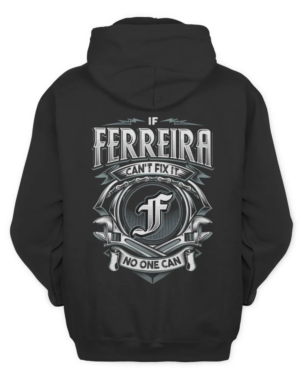 FERREIRA AP81-K4-626 - Personalized Ahmed Quote Apparel “If Ahmed Can't Fix It, No One Can” - Unisex Hoodie - Black