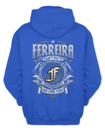 FERREIRA AP81-K4-626 - Personalized Ahmed Quote Apparel “If Ahmed Can't Fix It, No One Can” - Unisex Hoodie - Royal