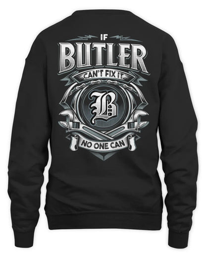 BUTLER AP81-K4-626 - Personalized Ahmed Quote Apparel “If Ahmed Can't Fix It, No One Can” - Unisex Sweatshirt - Black