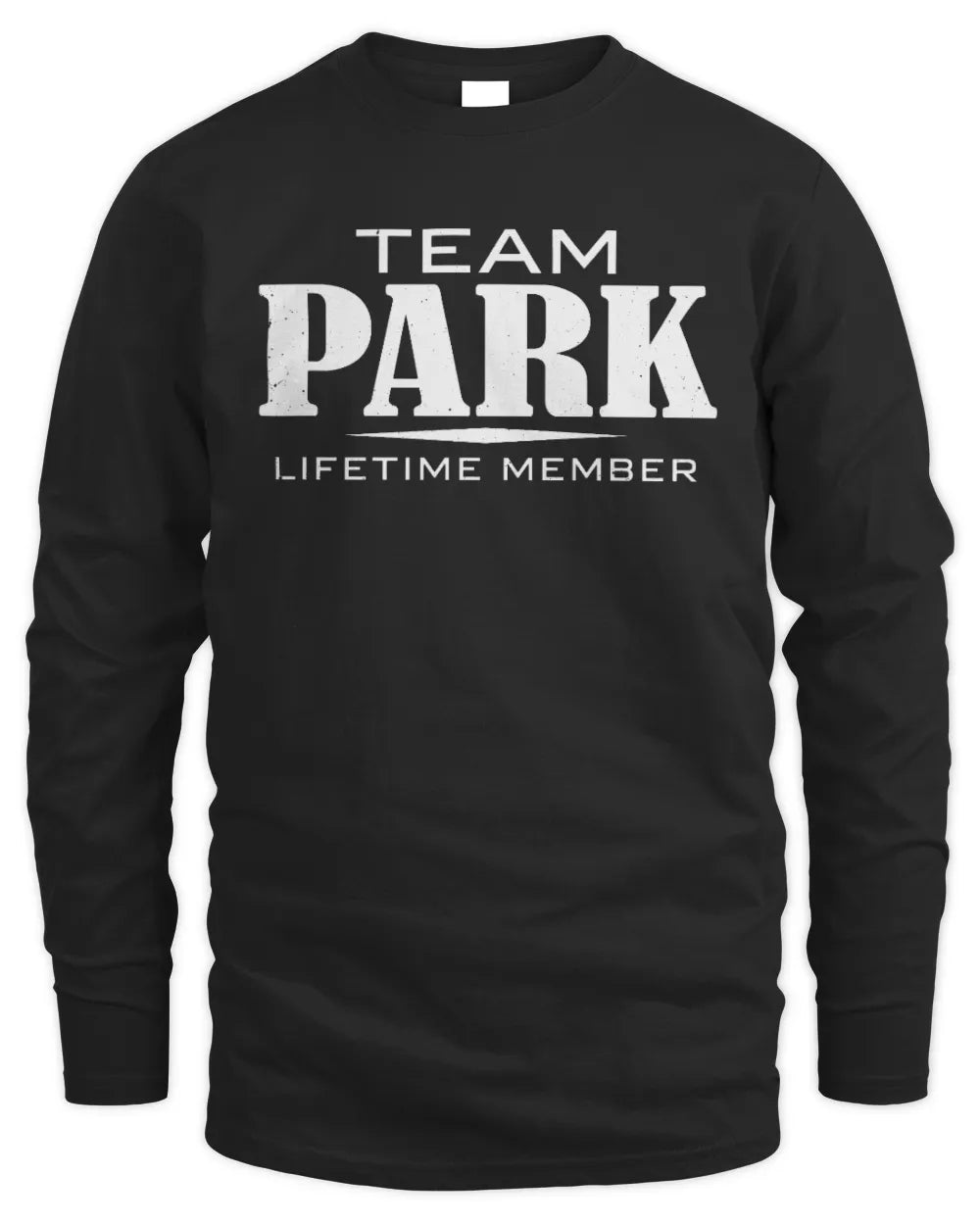 PARK BL62-K4-128 - Personalized “Team NAME Lifetime Member” - Men's Long Sleeved T-Shirt - Black