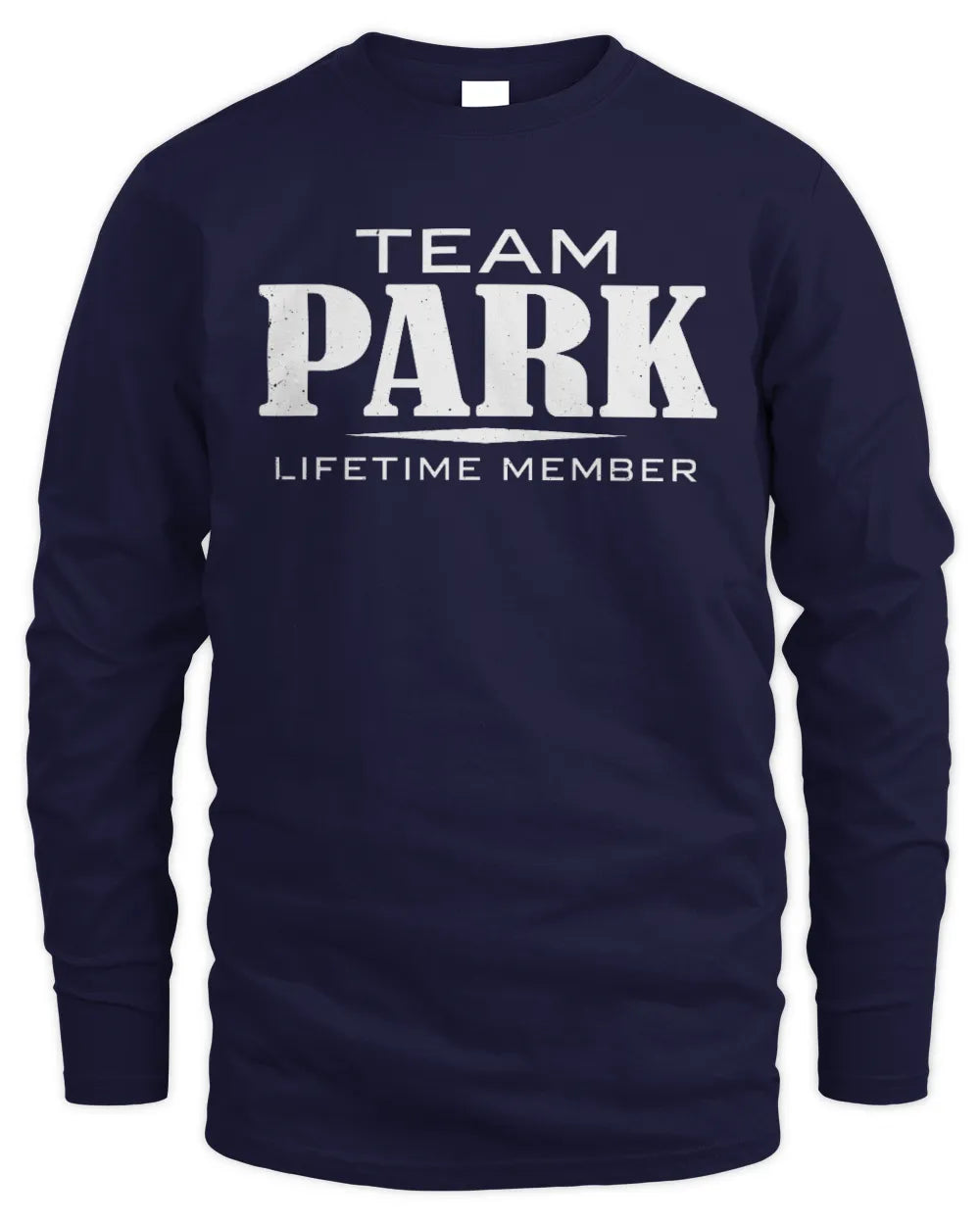 PARK BL62-K4-128 - Personalized “Team NAME Lifetime Member” - Men's Long Sleeved T-Shirt - Navy