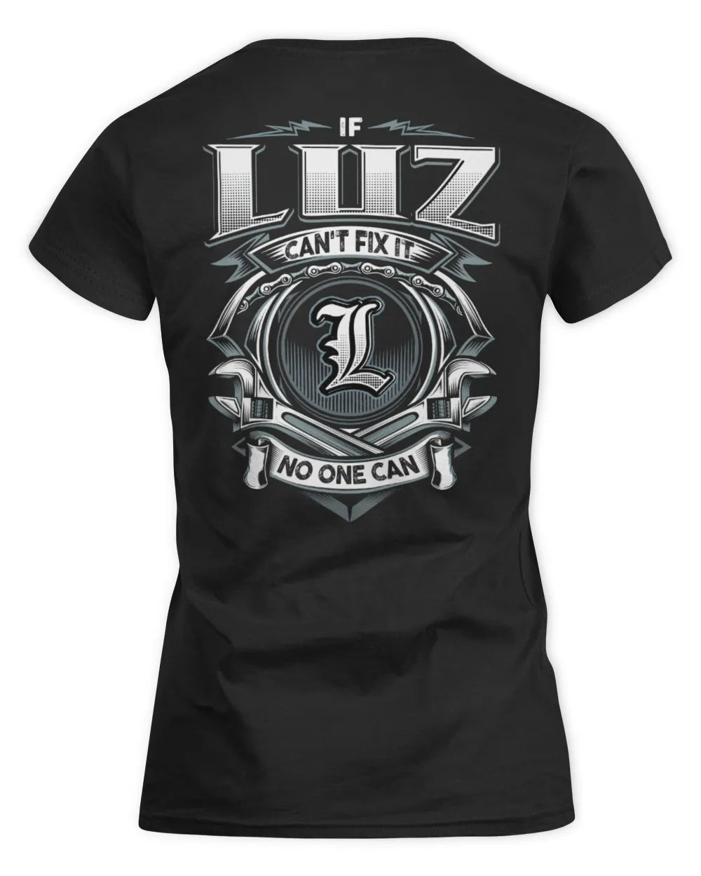 LUZ AP81-K4-626 - Personalized Ahmed Quote Apparel “If Ahmed Can't Fix It, No One Can” - Women's Standard T-Shirt - Black