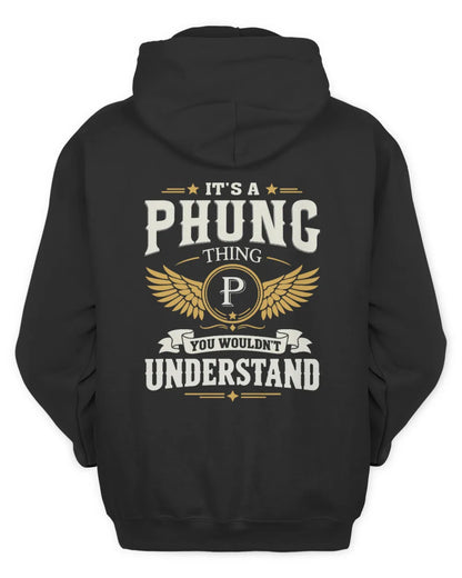 PHUNG KT06-M008 It’s a [NAME] Thing – You Wouldn’t Understand | Personalized Vintage T-Shirt - Unisex Hoodie - Black