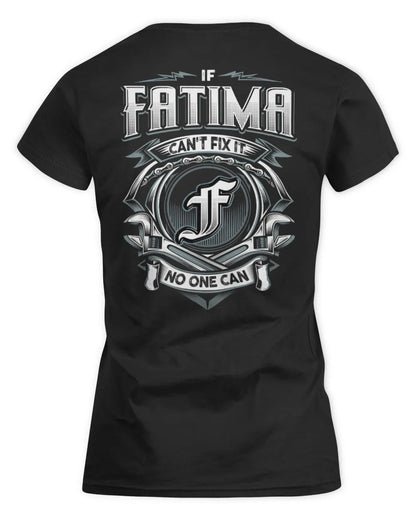 FATIMA AP81-K4-626 - Personalized Ahmed Quote Apparel “If Ahmed Can't Fix It, No One Can” - Women's Standard T-Shirt - Black