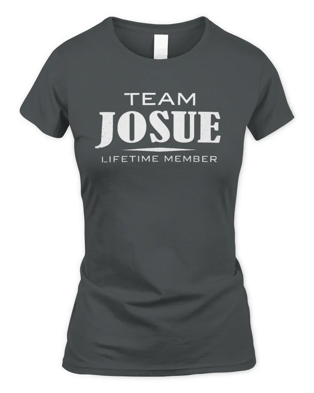 JOSUE BL62-K4-128 - Personalized “Team NAME Lifetime Member” - Women's Standard T-Shirt - Charcoal