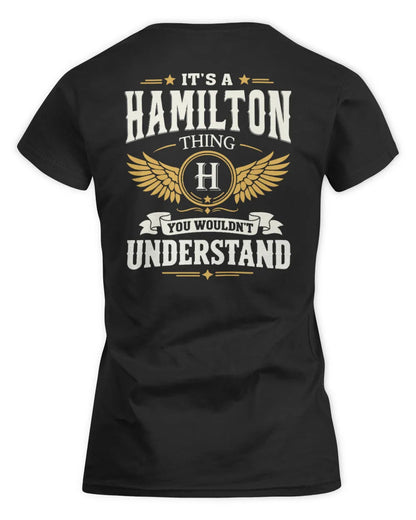 HAMILTON KT06-M008 It’s a [NAME] Thing – You Wouldn’t Understand | Personalized Vintage T-Shirt - Women's Standard T-Shirt - Black
