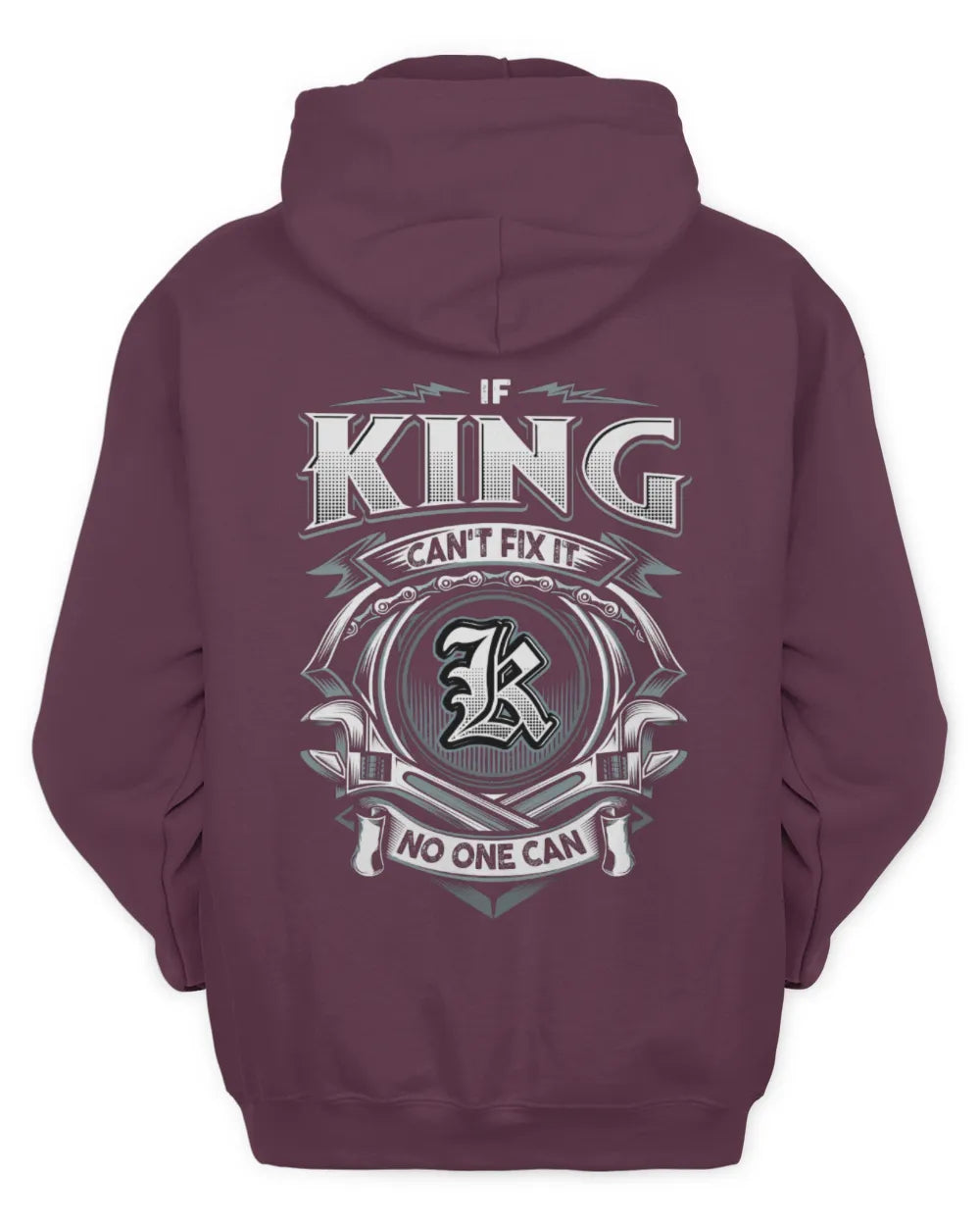 KING AP81-K4-626 - Personalized Ahmed Quote Apparel “If Ahmed Can't Fix It, No One Can” - Unisex Hoodie - Maroon