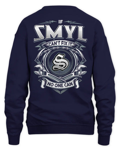 SMYL AP81-K4-626 - Personalized Ahmed Quote Apparel “If Ahmed Can't Fix It, No One Can” - Unisex Sweatshirt - Navy