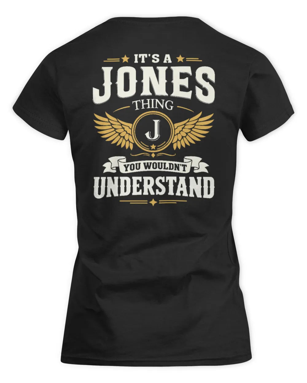 JONES KT06-M008 It’s a [NAME] Thing – You Wouldn’t Understand | Personalized Vintage T-Shirt - Women's Standard T-Shirt - Black