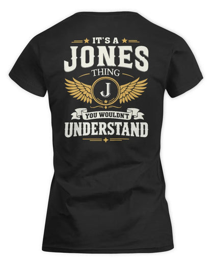 JONES KT06-M008 It’s a [NAME] Thing – You Wouldn’t Understand | Personalized Vintage T-Shirt - Women's Standard T-Shirt - Black