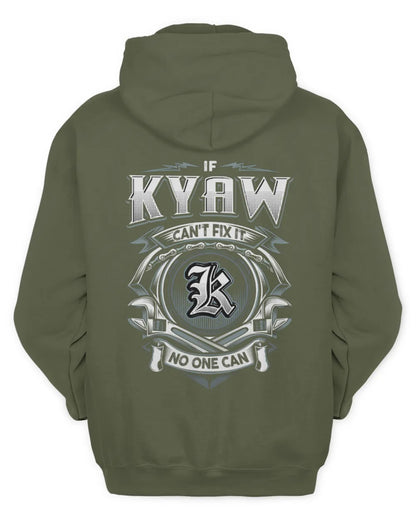 KYAW AP81-K4-626 - Personalized Ahmed Quote Apparel “If Ahmed Can't Fix It, No One Can” - Unisex Hoodie - Military Green
