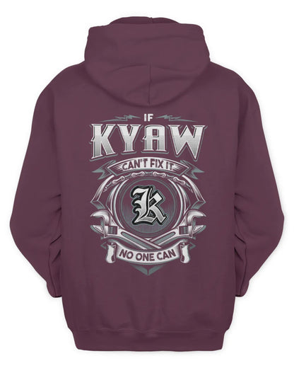 KYAW AP81-K4-626 - Personalized Ahmed Quote Apparel “If Ahmed Can't Fix It, No One Can” - Unisex Hoodie - Maroon