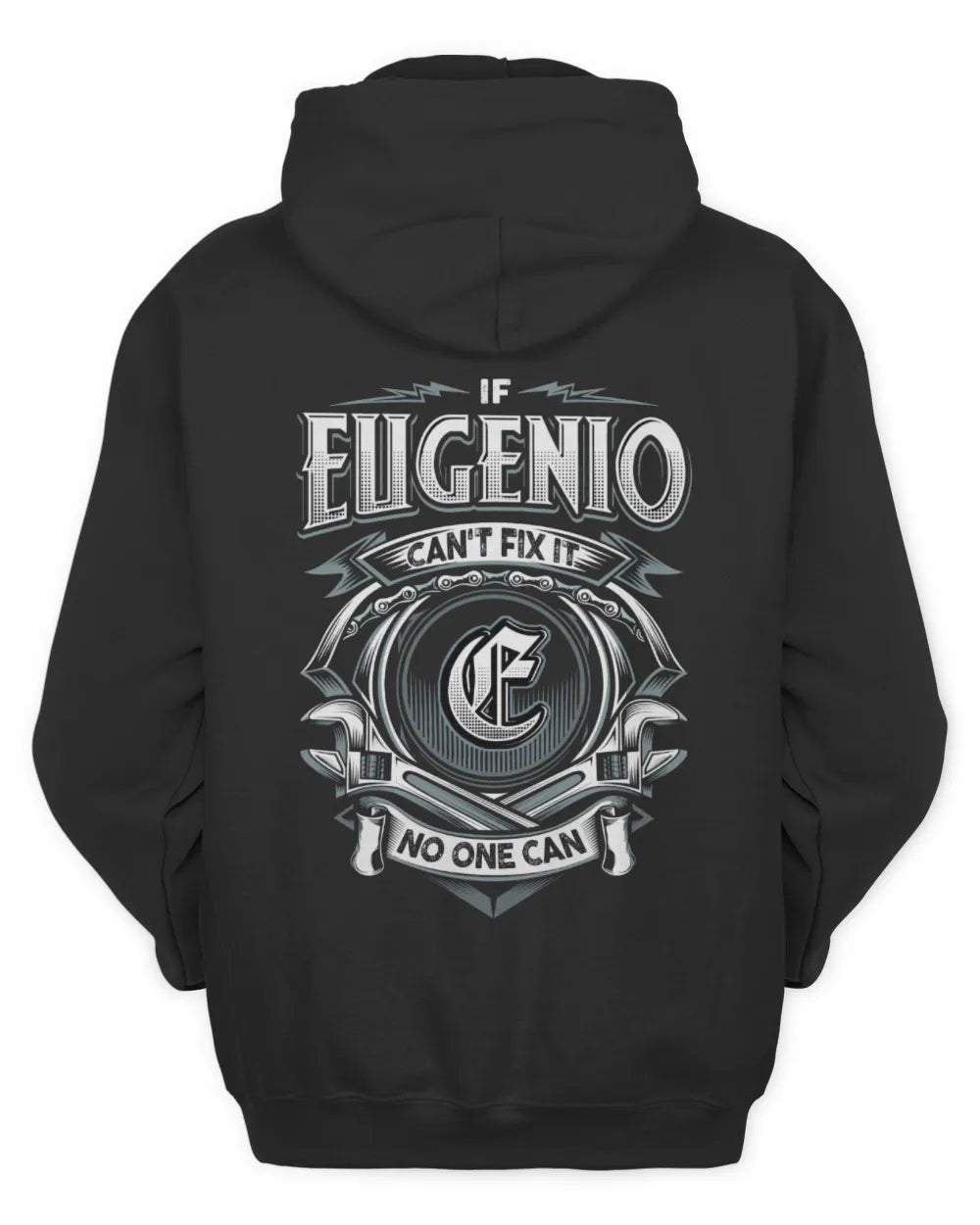 EUGENIO AP81-K4-626 - Personalized Ahmed Quote Apparel “If Ahmed Can't Fix It, No One Can” - Unisex Hoodie - Black