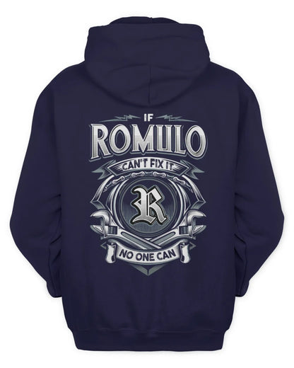 ROMULO AP81-K4-626 - Personalized Ahmed Quote Apparel “If Ahmed Can't Fix It, No One Can” - Unisex Hoodie - Navy