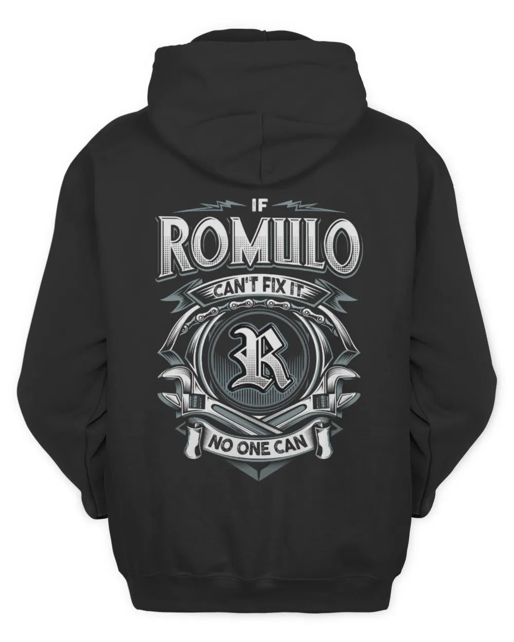 ROMULO AP81-K4-626 - Personalized Ahmed Quote Apparel “If Ahmed Can't Fix It, No One Can” - Unisex Hoodie - Black
