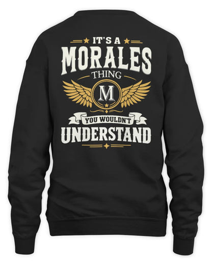 MORALES KT06-M008 It’s a [NAME] Thing – You Wouldn’t Understand | Personalized Vintage T-Shirt - Unisex Sweatshirt - Black
