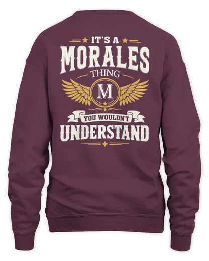 MORALES KT06-M008 It’s a [NAME] Thing – You Wouldn’t Understand | Personalized Vintage T-Shirt - Unisex Sweatshirt - Maroon