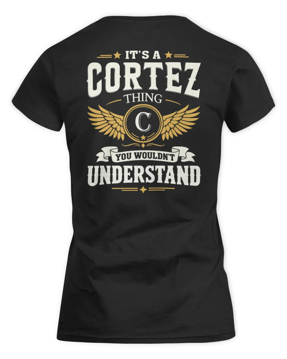 CORTEZ KT06-M008 It’s a [NAME] Thing – You Wouldn’t Understand | Personalized Vintage T-Shirt - Women's Standard T-Shirt - Black