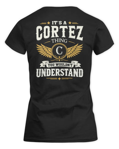CORTEZ KT06-M008 It’s a [NAME] Thing – You Wouldn’t Understand | Personalized Vintage T-Shirt - Women's Standard T-Shirt - Black