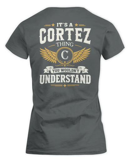 CORTEZ KT06-M008 It’s a [NAME] Thing – You Wouldn’t Understand | Personalized Vintage T-Shirt - Women's Standard T-Shirt - Charcoal