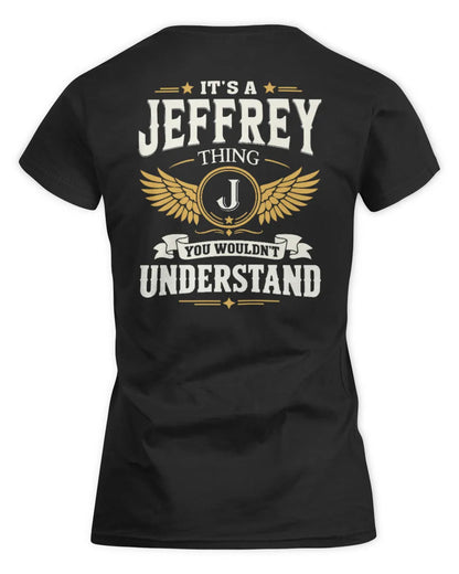 JEFFREY KT06-M008 It’s a [NAME] Thing – You Wouldn’t Understand | Personalized Vintage T-Shirt - Women's Standard T-Shirt - Black