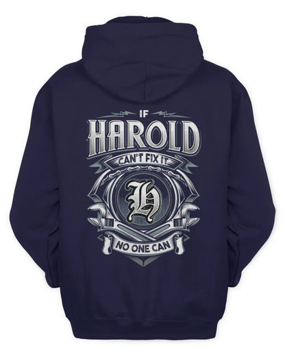 HAROLD AP81-K4-626 - Personalized Ahmed Quote Apparel “If Ahmed Can't Fix It, No One Can” - Unisex Hoodie - Navy