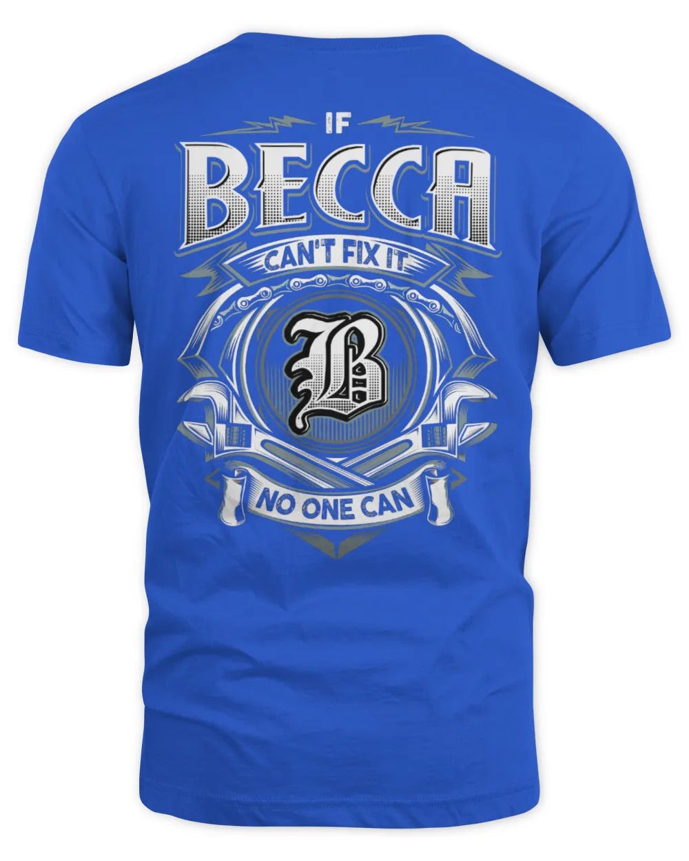 BECCA AP81-K4-626 - Personalized Ahmed Quote Apparel “If Ahmed Can't Fix It, No One Can” - Unisex Standard T-Shirt - Royal