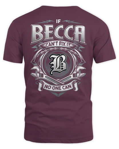 BECCA AP81-K4-626 - Personalized Ahmed Quote Apparel “If Ahmed Can't Fix It, No One Can” - Unisex Standard T-Shirt - Maroon